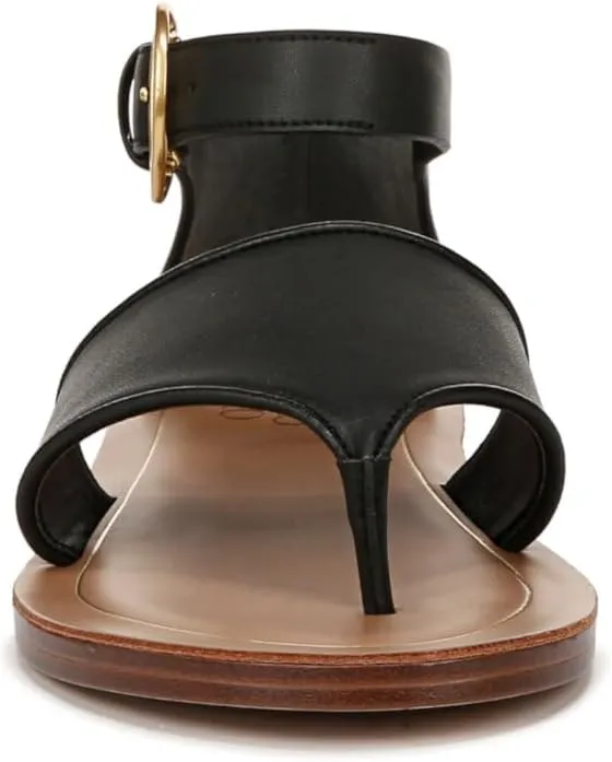Franco Sarto Women's Ruth Ankle Strap Thong Flat Sandal