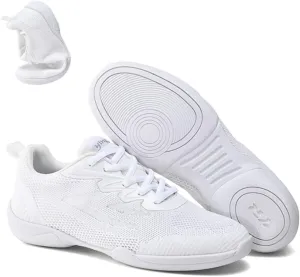 Girls Cheer Shoes White Cheerleading Shoes Dance Athletic Sneakers White Competition Cheerleading Dance Shoes