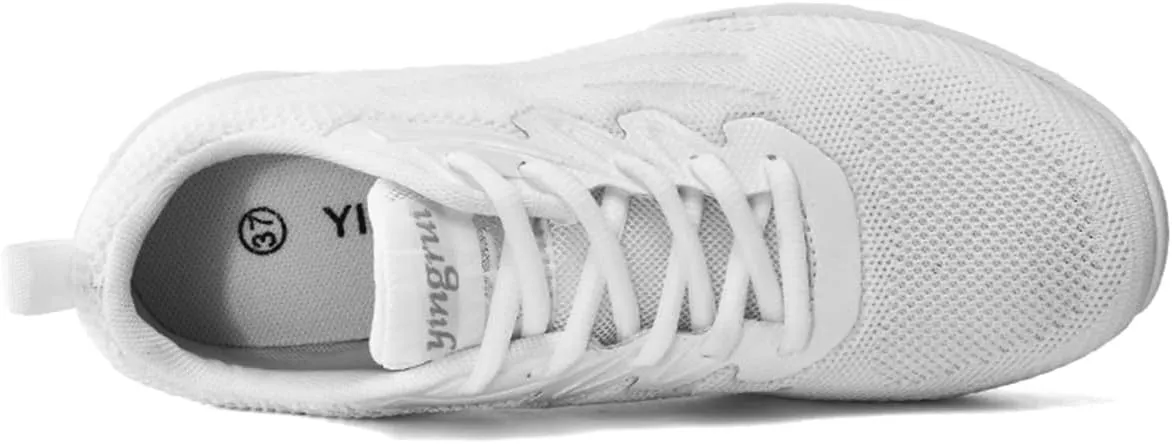 Girls Cheer Shoes White Cheerleading Shoes Dance Athletic Sneakers White Competition Cheerleading Dance Shoes