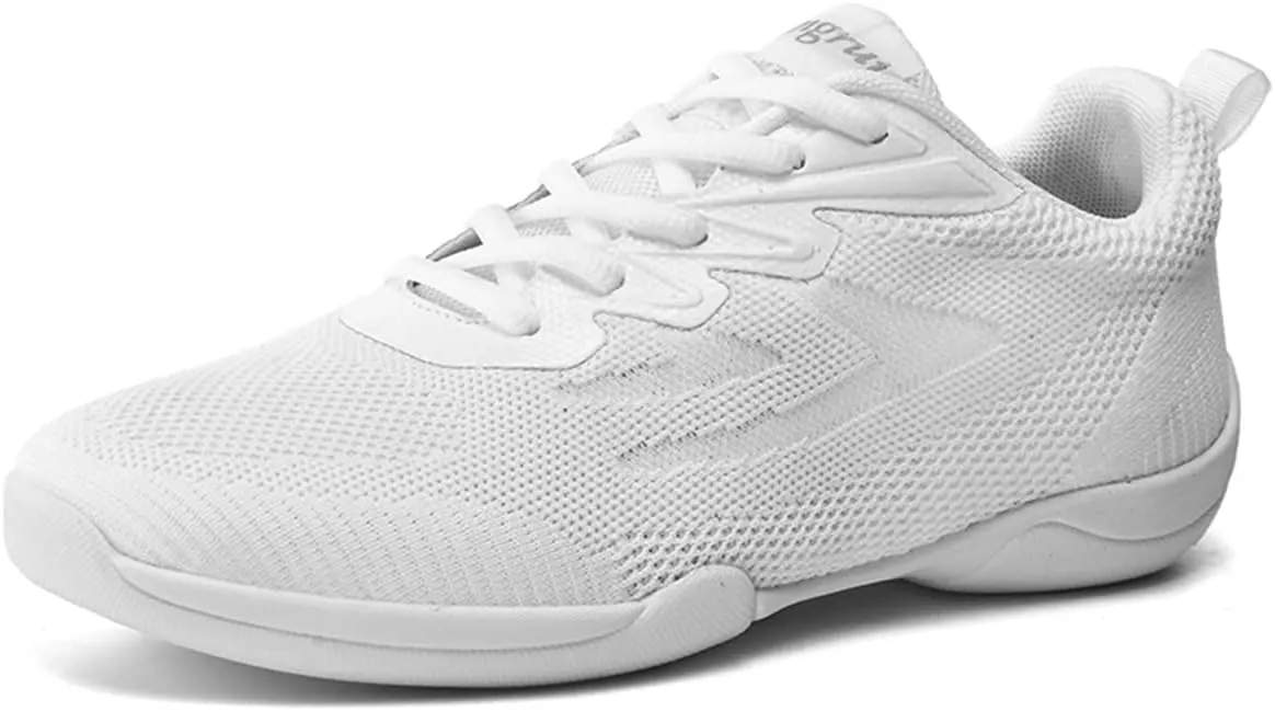 Girls Cheer Shoes White Cheerleading Shoes Dance Athletic Sneakers White Competition Cheerleading Dance Shoes