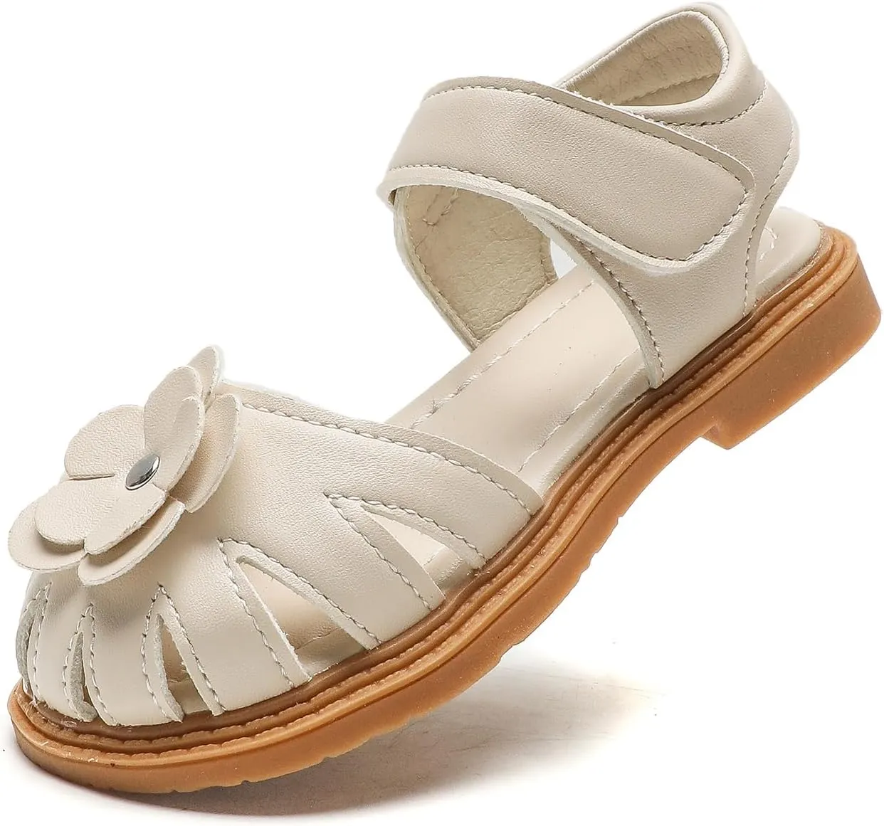 Girl's Sandals Princess Dress Shoes Toddler Flower Princess Beach Sandals