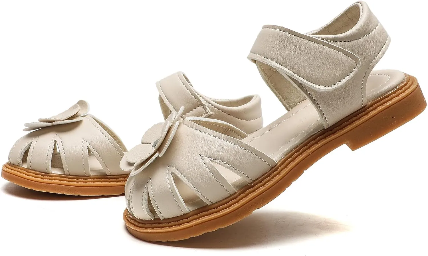 Girl's Sandals Princess Dress Shoes Toddler Flower Princess Beach Sandals