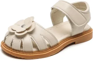 Girl's Sandals Princess Dress Shoes Toddler Flower Princess Beach Sandals