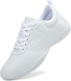 Girls White Cheer Shoes Youth Cheerleading Dance Sneaker Training Competition for Girls' Cheerleading Shoes