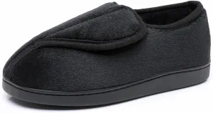 Git-up Women Memory Foam Diabetic Slippers Arthritis Edema Adjustable Closed Toe Swollen Feet Slippers Comfortable House Indoor Outdoor Shoes with Rubber Sole