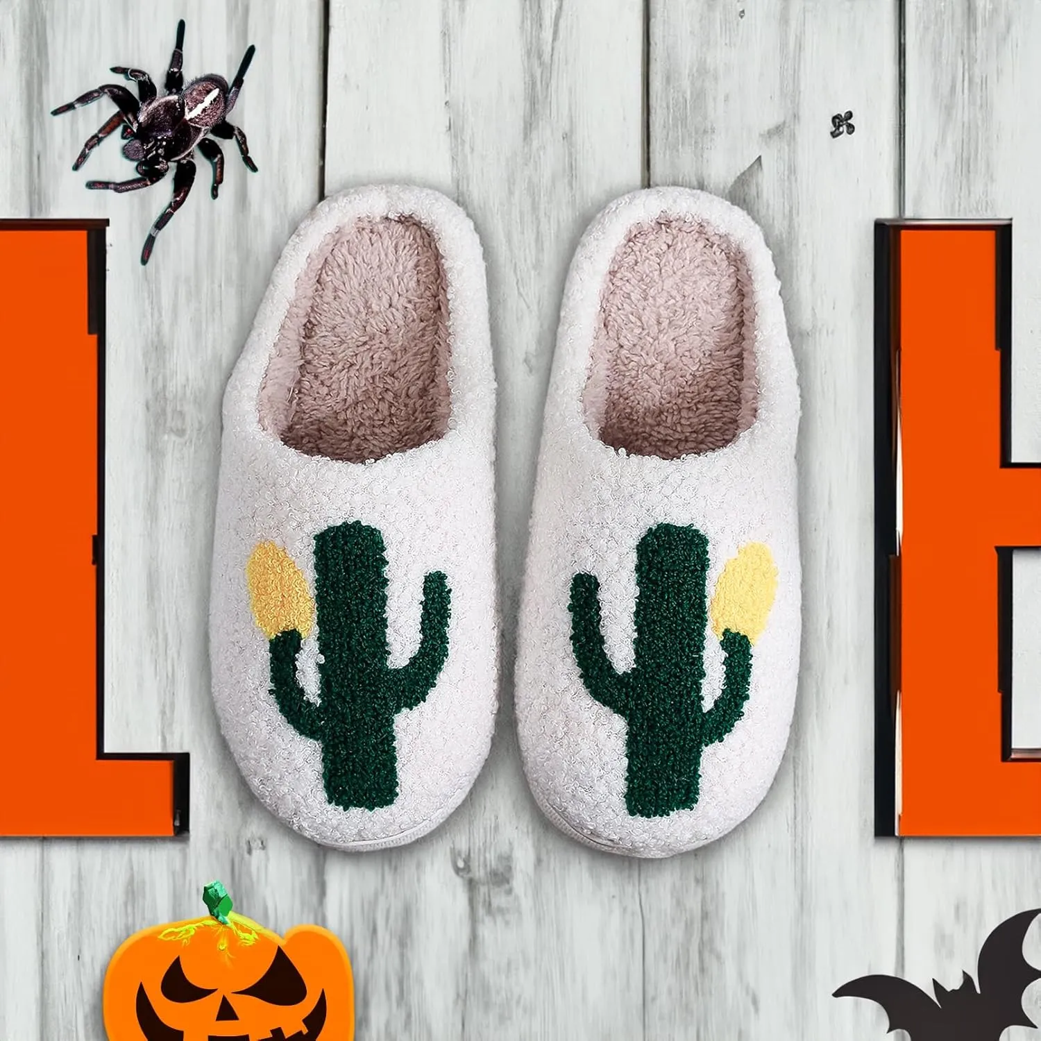 Halloween Christmas Slippers Holiday Slipper House Shoes Home Slipper for Women Fuzzy Outdoor Indoor Bedroom Slippers