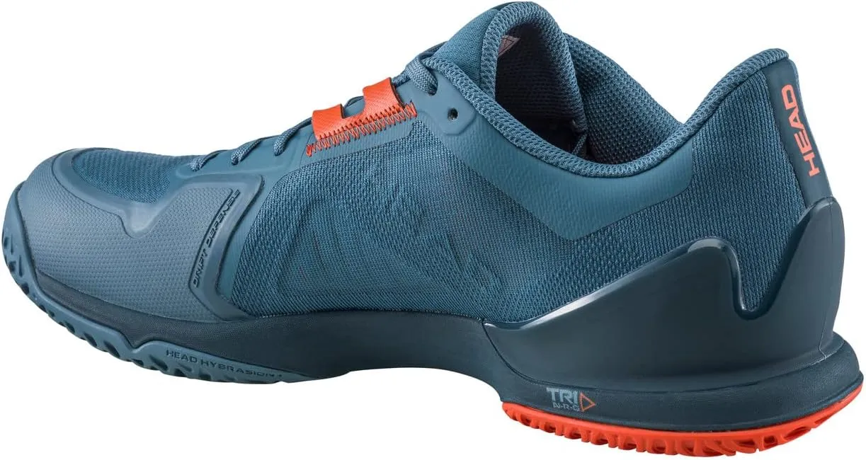 HEAD Unisex-Adult Sprint Pro 3.5 Tennis Shoes (Bluestone/Orange, us_Footwear_Size_System, Men, Medium, Numeric_8_Point_5)