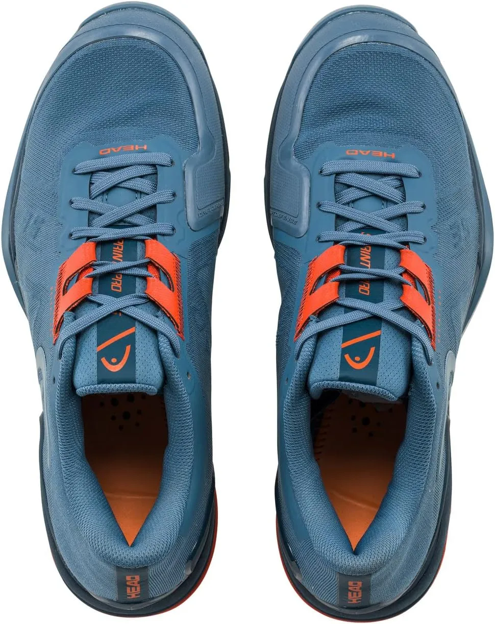 HEAD Unisex-Adult Sprint Pro 3.5 Tennis Shoes (Bluestone/Orange, us_Footwear_Size_System, Men, Medium, Numeric_8_Point_5)