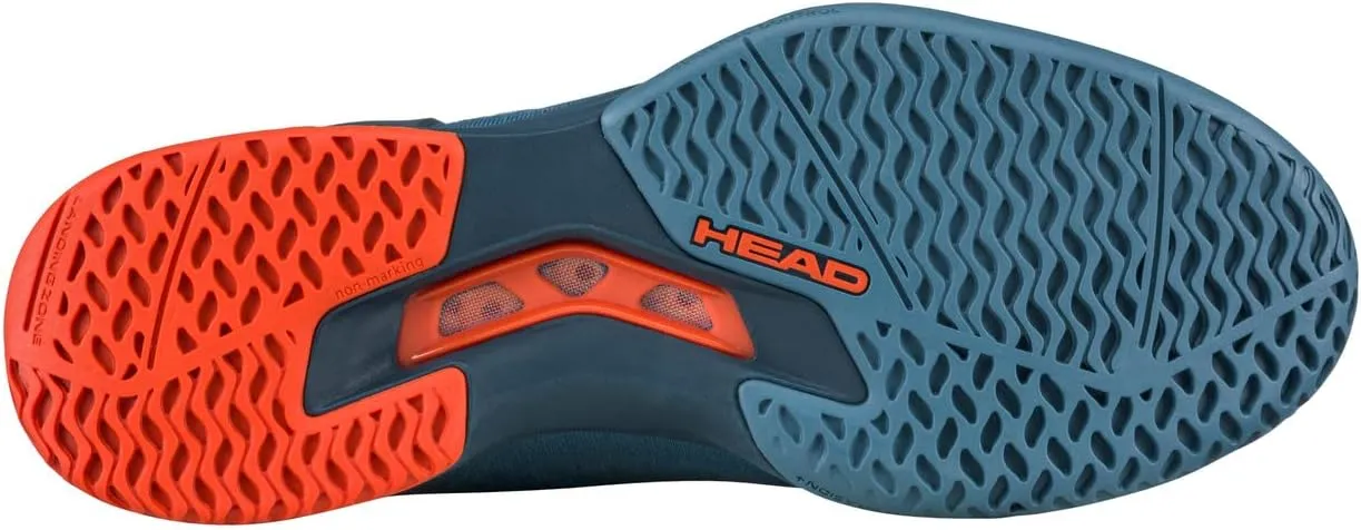 HEAD Unisex-Adult Sprint Pro 3.5 Tennis Shoes (Bluestone/Orange, us_Footwear_Size_System, Men, Medium, Numeric_8_Point_5)