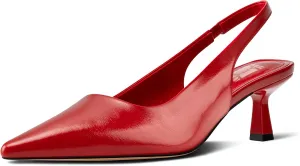 heelchic Women's Kitten Heel, Closed Pointed Toe Low Heel, Comfortable Pumps Shoes for Women Dress Shoes
