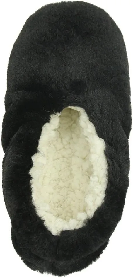 Home Slipper Women's Ballerina Plush Soft Sole Indoor House Ballet Slippers