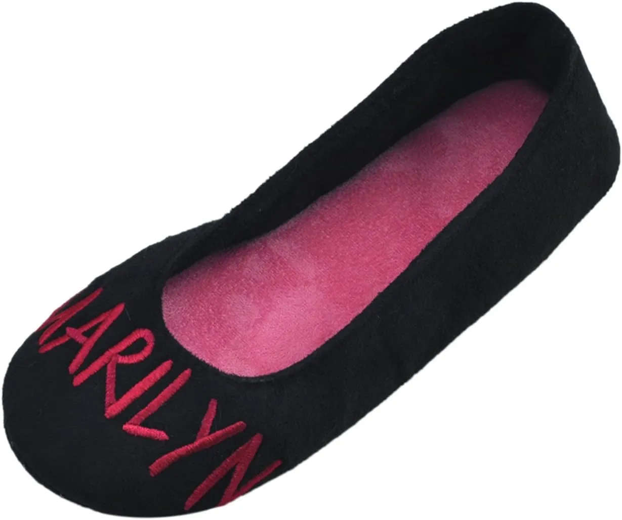 Home Slipper Women's Ballerina Plush Soft Sole Indoor House Ballet Slippers