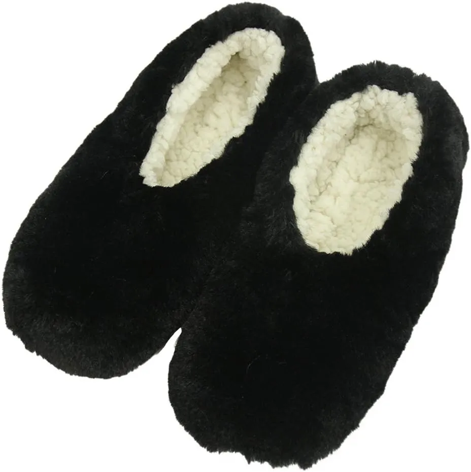 Home Slipper Women's Ballerina Plush Soft Sole Indoor House Ballet Slippers