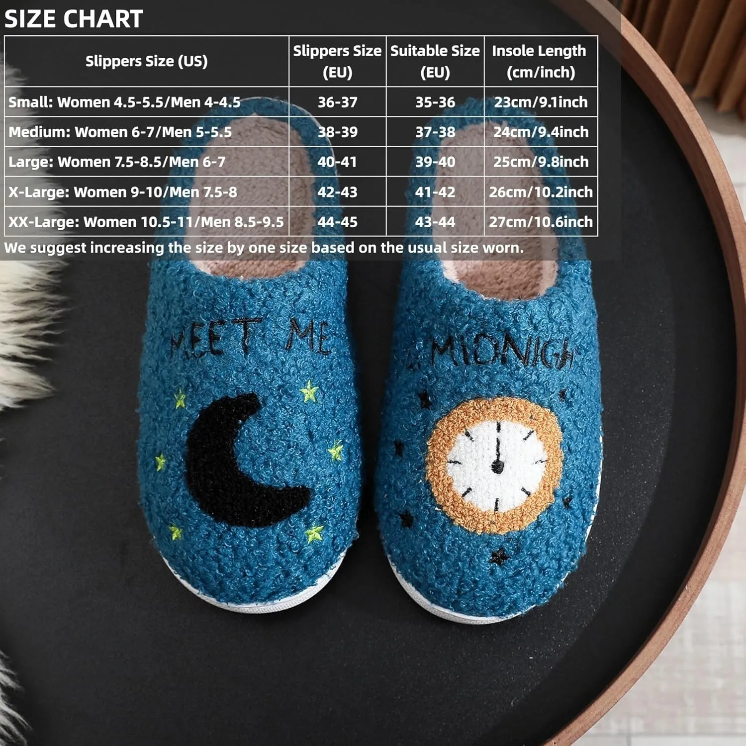Home Slippers Winter Warm Plush Slippers Comfy Slippers for Women Men Indoor House Fluffy Couple Slippers Soft Cozy Non-Slip Sole Shoes Bedroom Slippers Fuzzy Moon Slippers