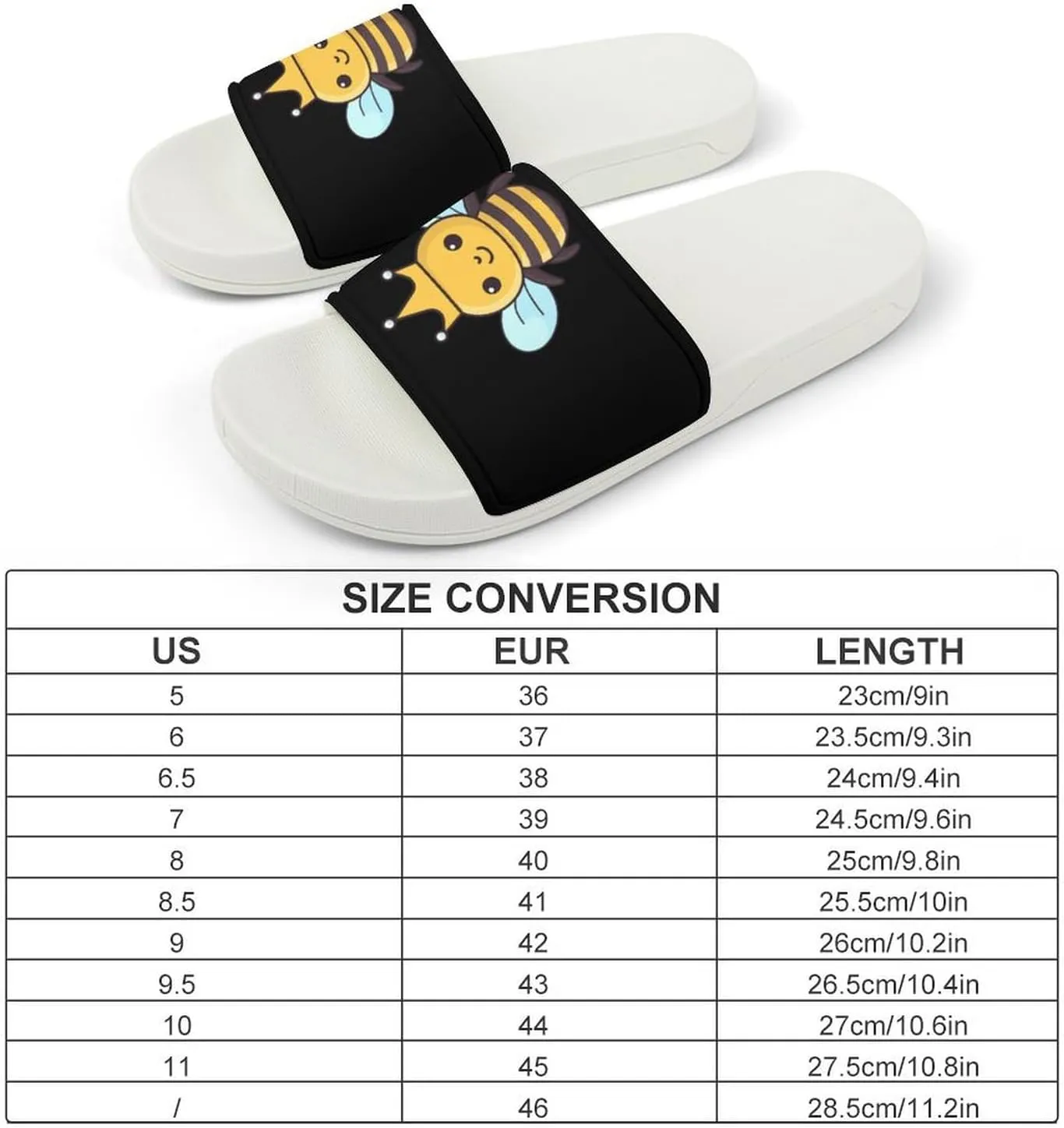 Honey Bee Open Toe Slippers for Women And Men Non Slip Shower Slippers Home Slippers