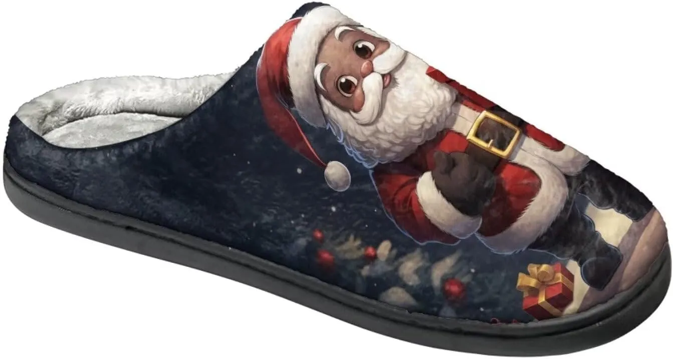 HUIACONG TPR Sole Men Women Indoor/Outdoor Slippers Fuzzy Unisex House Shoes