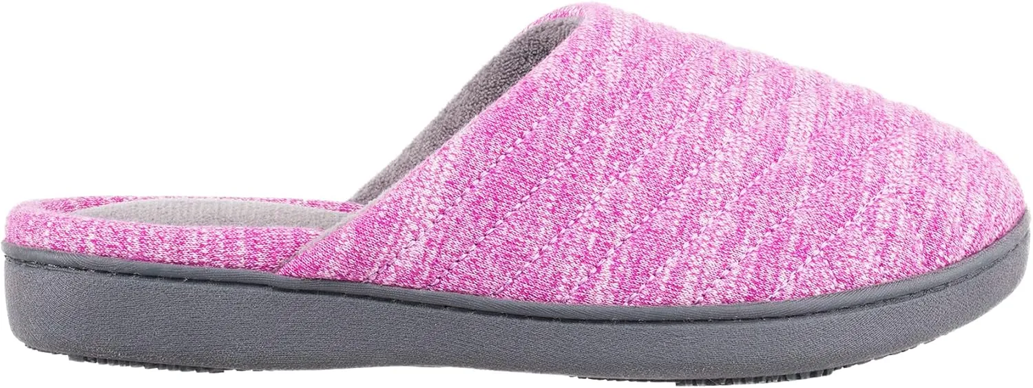 isotoner Women's Andrea Space Knit Slide Slippers