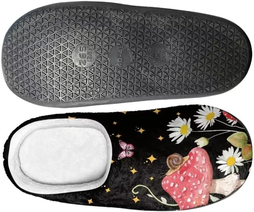 Jeiento Fluffy Winter House Shoes for Women Ladies Closed Toe Slipper Indoor Bedroom Slipper Anti-Skid Rubber Casual Soft Slides Scuff Slippers