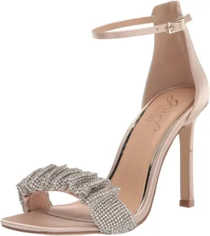 Jewel Badgley Mischka Ridley Bejeweled Strap Stiletto Heel