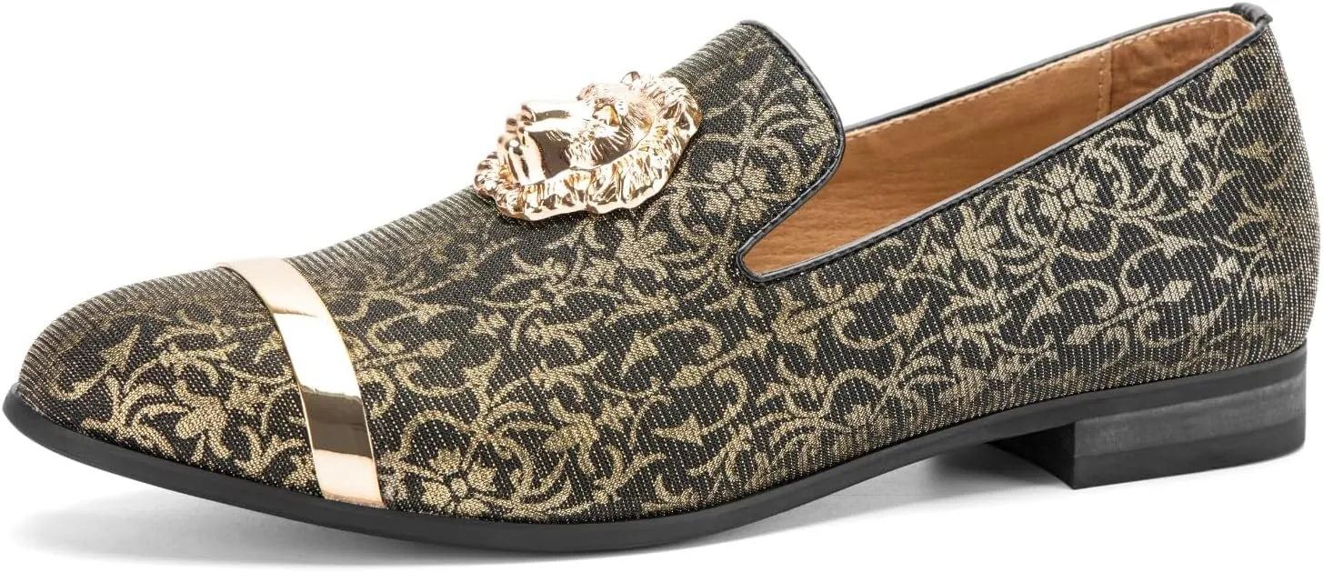 JITAI Men's Penny Slip-On Leather Lined Loafer Luxury Men Shoes Casual Dress Disco Shoes