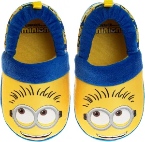 Josmo Minions Slippers for Girls and Boys - Despicable Me Indoor Comfy House Shoes Plush Fuzzy Minion Slipper (sizes: 5-10 Toddlers / 11-1 Little Kid / 2-5 Big Kids)