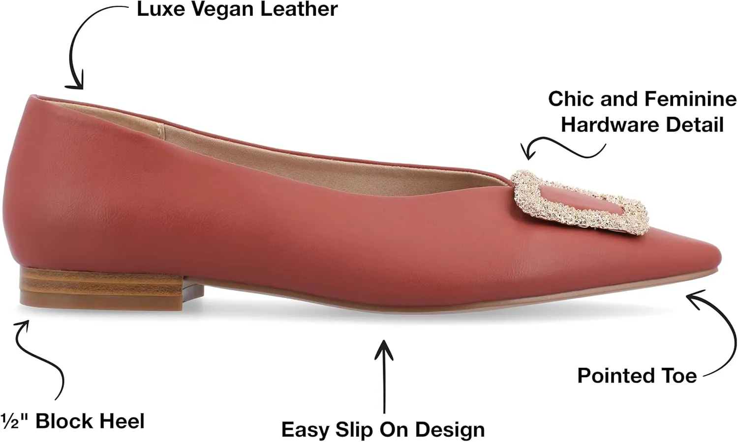 Journee Collection Women's Tru Comfort Foam Elowen Flats Ballet