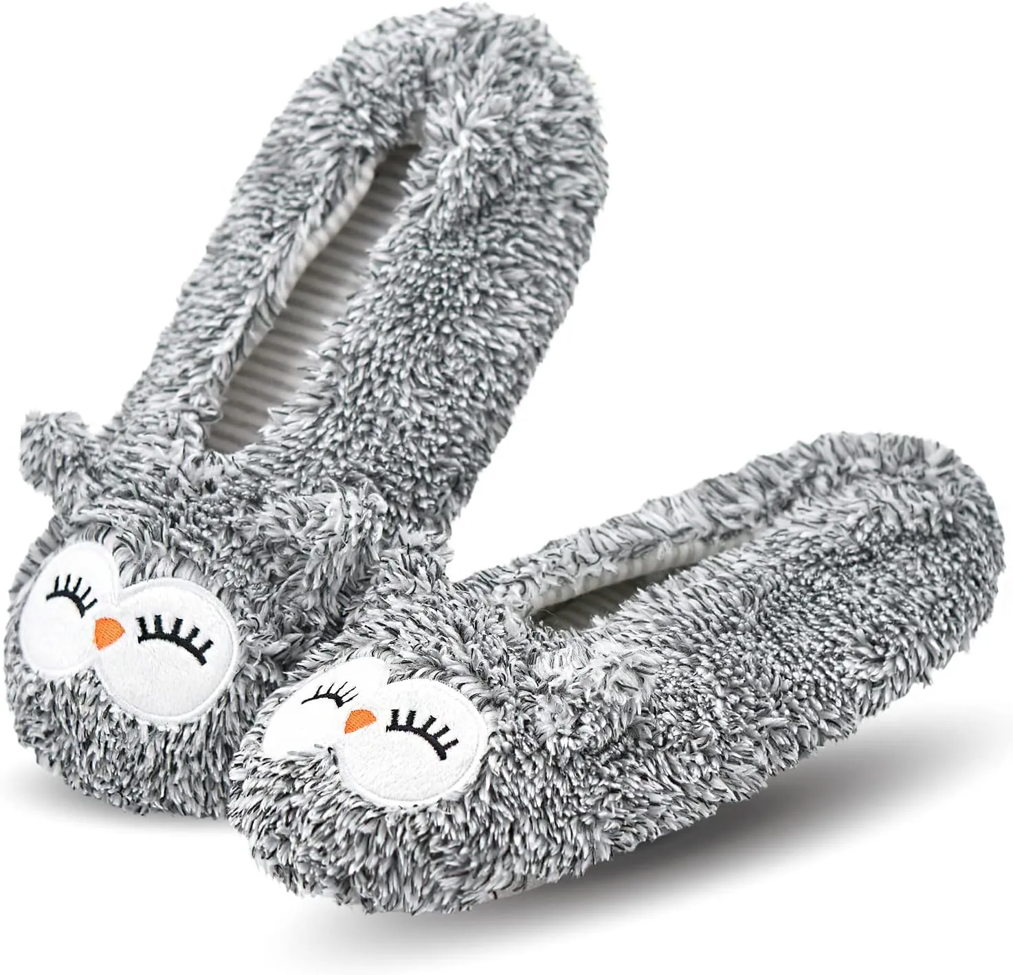 Keyela Slipper Socks for Women Grippers- House Slippers for Women Indoor- Fuzzy Cute Animal Women's/Ladies Slippers