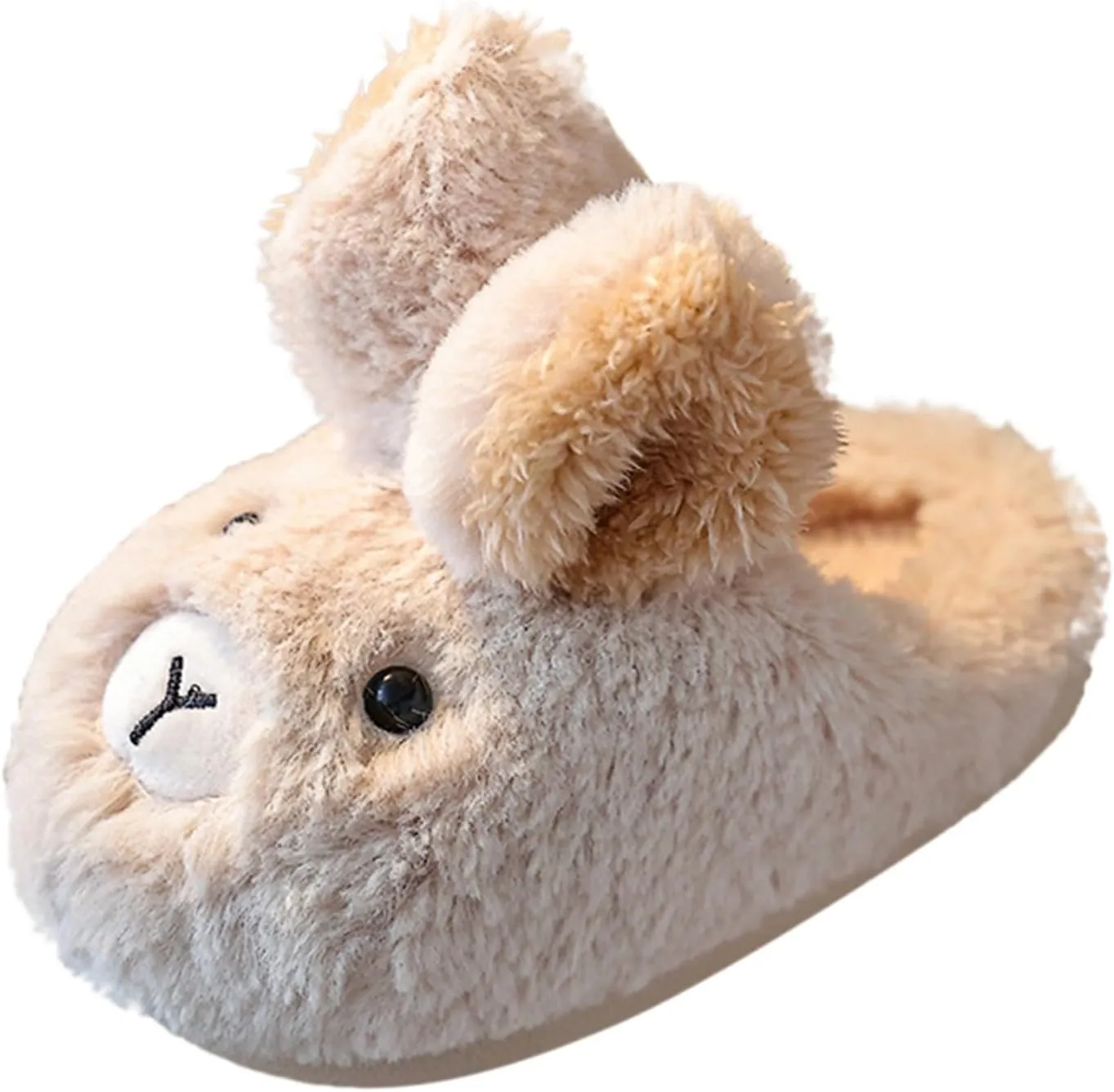 Kids Bunny Slippers Winter Girls Boys House Comfy Plush for Home Indoor Shoes Toddler Rabbit Ear Slip On Slide