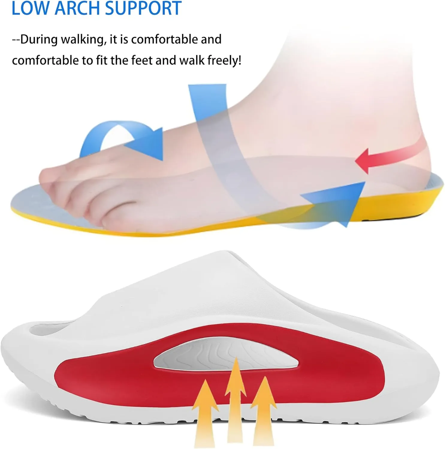 Kids Cloud Slides Boys Girls Comfy Pillow Slippers Summer Beach Sandals Non-Slip Thick Sole Slippers for Indoor Outdoor