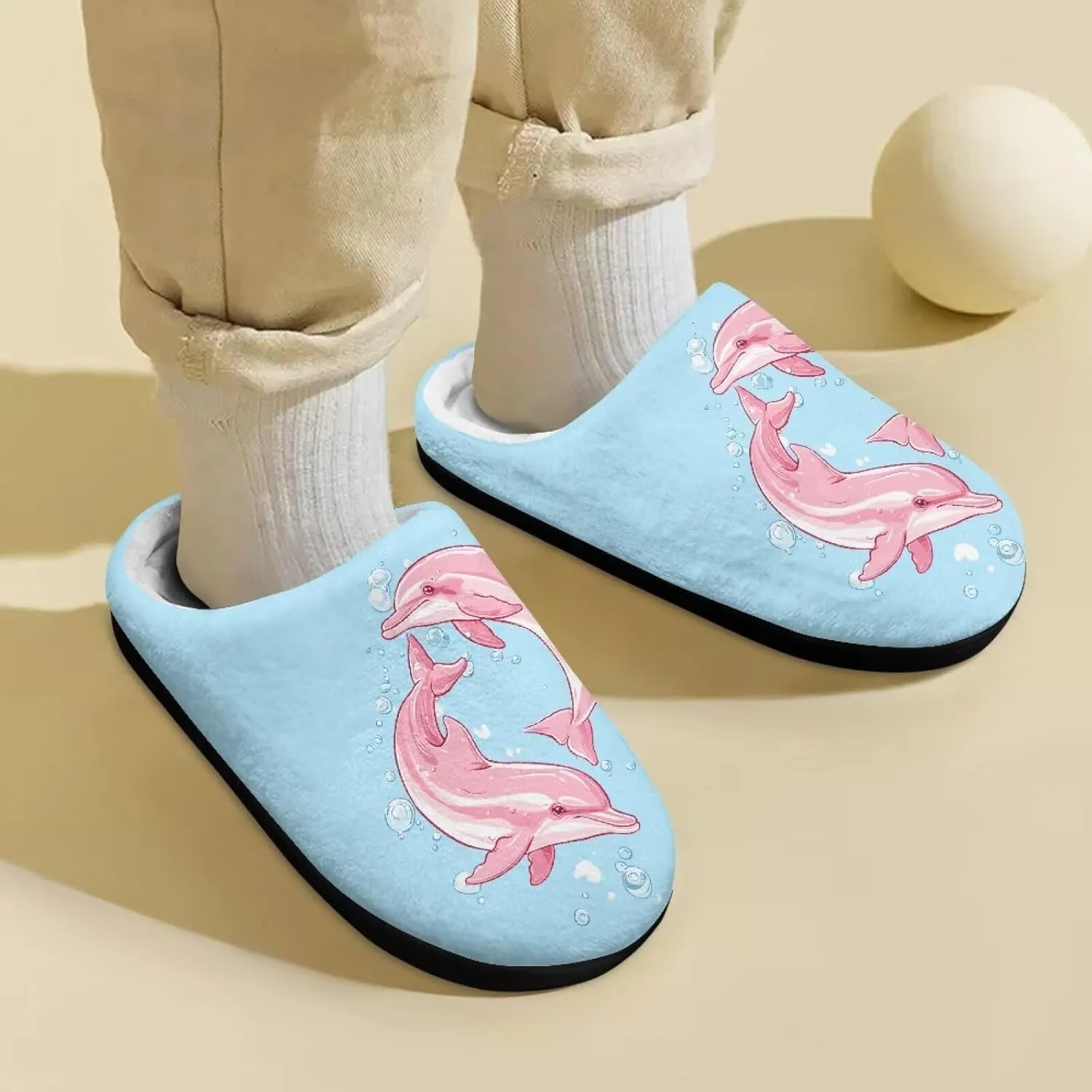 Kids Fluffy Slippers for Boys and Girls, Warm House Slippers for Winter, Soft Cozy Slippers for Indoor Outdoor Walking