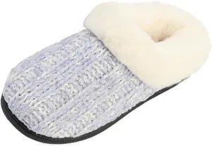 Kid's Girl Memory Foam Comfort Plush Fleece Lined House Slipper - Crochet Rabbit Hair Clog - Warm and Cozy