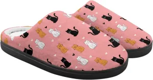 Kids House Slippers Pink, Warm Soft Slippers Home Slippers for Girls Non Slip, Comfy Cozy Slippers Indoor