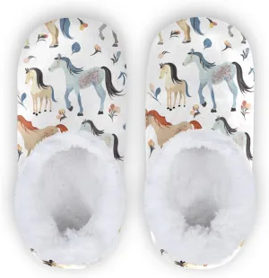 Kids Slippers for Boys Girls, Memory Foam Anti-slip Indoor House Slippers for Bedroom Travel