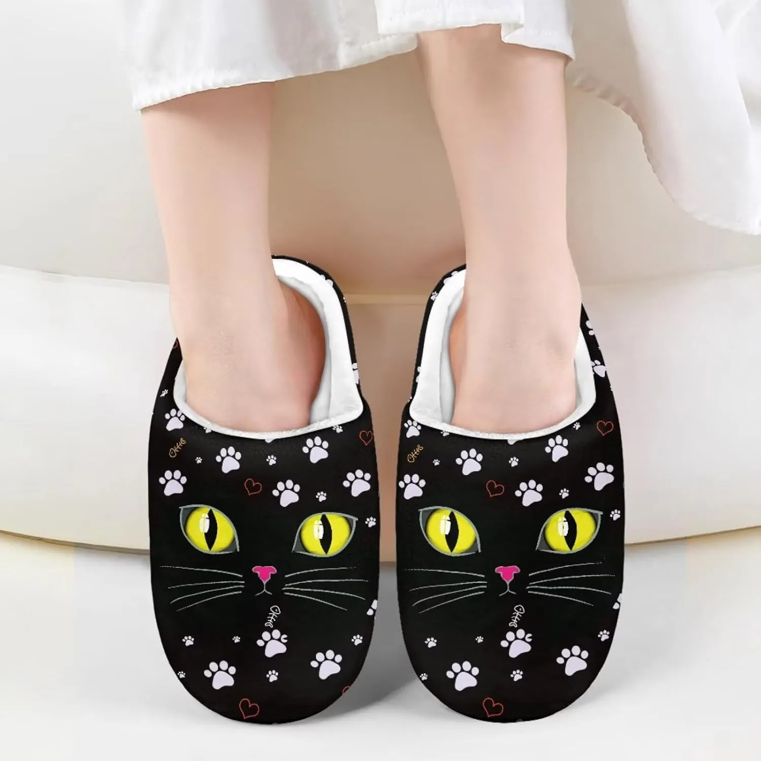 Kids Slippers for Girls Boys - Plush Fuzzy Indoor Shoes