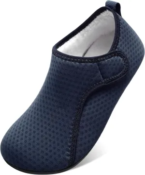 L-RUN Womens Mens House Slippers Indoor Home Shoes Warm Barefoot Slippers Outdoor House Shoes Anti-slip