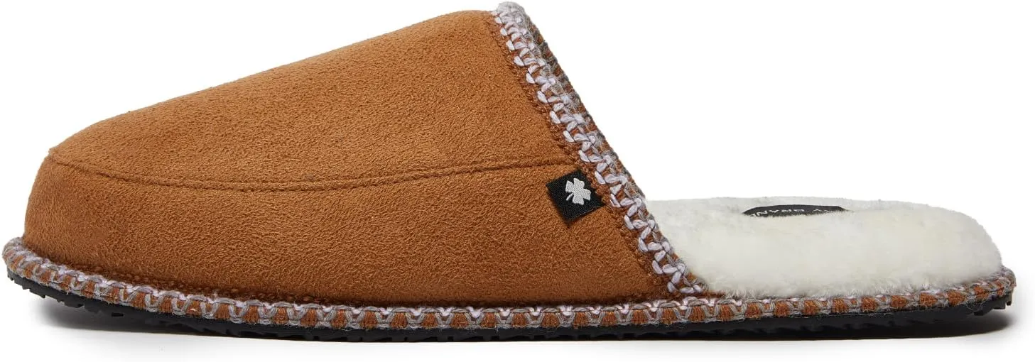 Lucky Brand Memory Foam Rubber Sole Scuff Bedroom Slipper - Soft Comfy Men's Slippers - Indoor/Outdoor Mens House Slippers