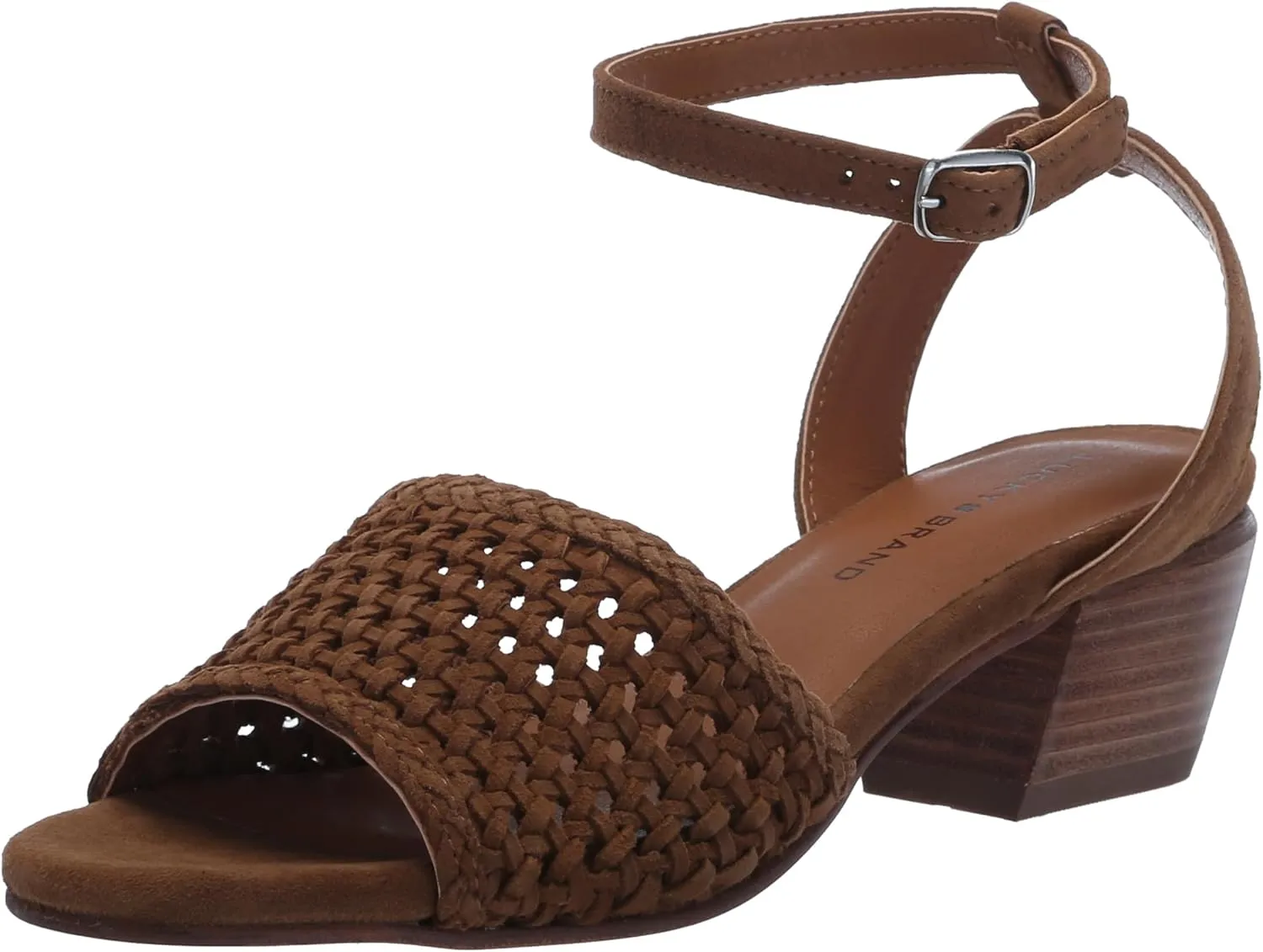 Lucky Brand Women's Modessa Ankle Strap Heeled Sandal
