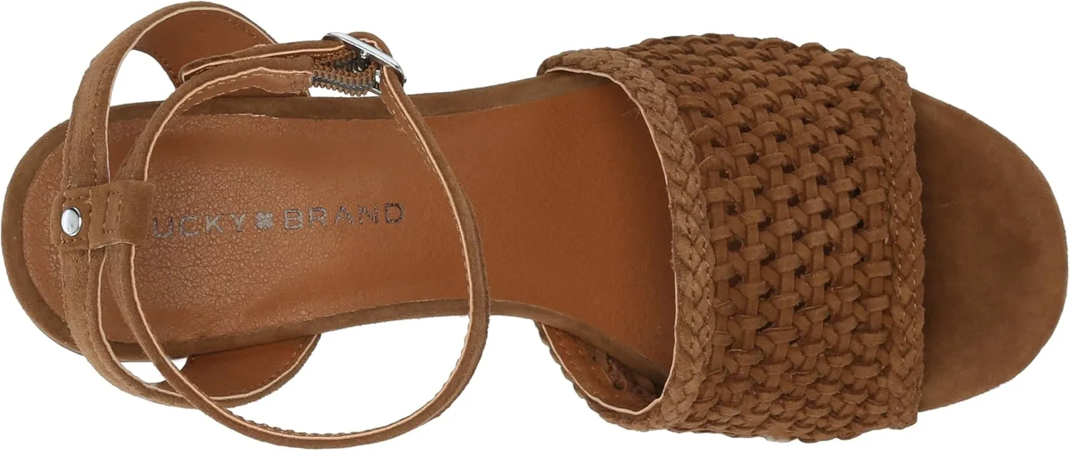 Lucky Brand Women's Modessa Ankle Strap Heeled Sandal