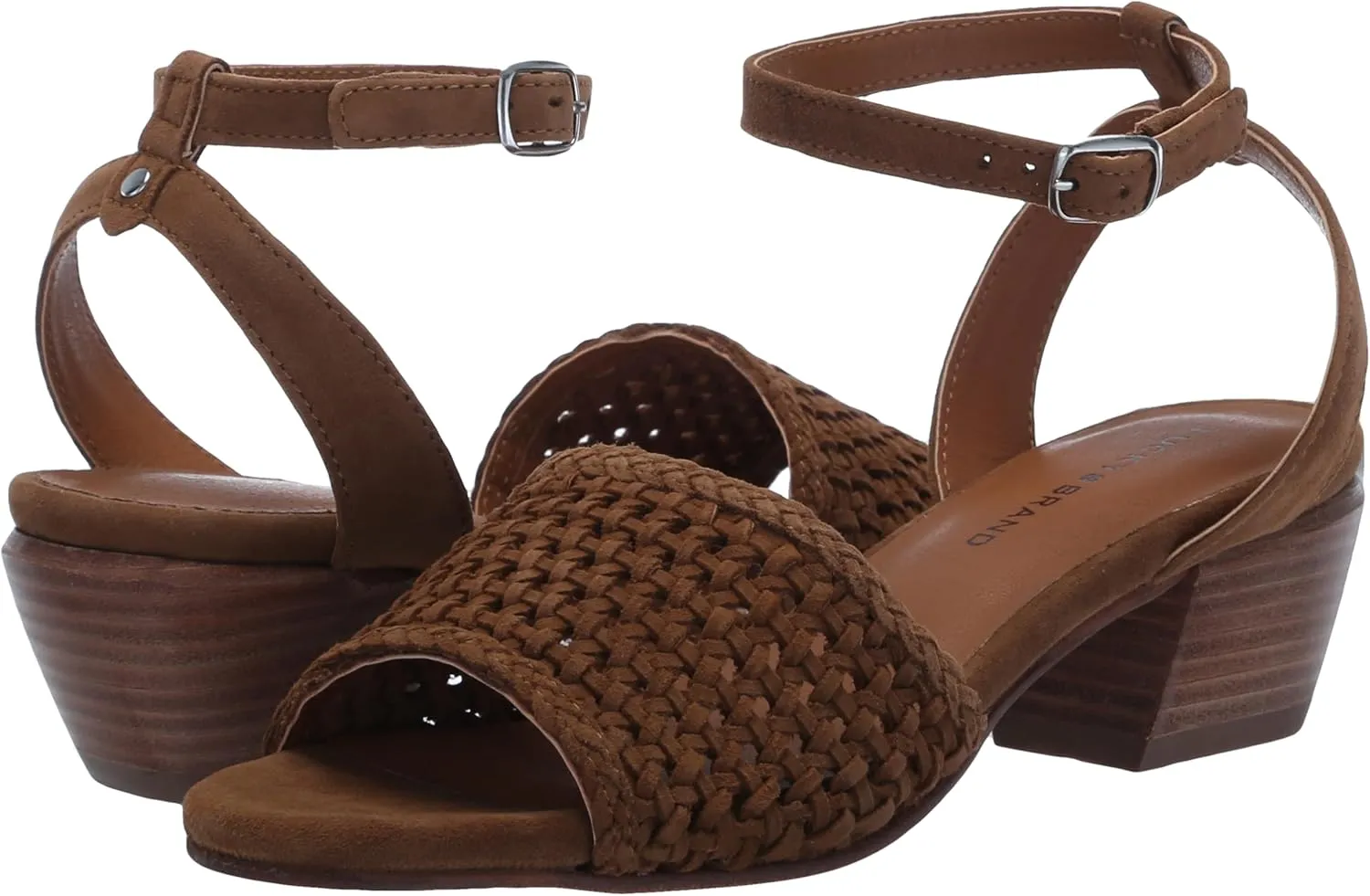 Lucky Brand Women's Modessa Ankle Strap Heeled Sandal