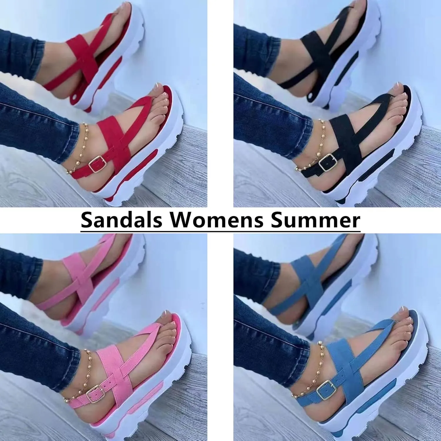 LUWAY Women's Orthopedic Bunion Corrector Sandals Big Toe Correction PU Leather Shoes Comfy Casual Flat Sole Big Toe Correction Sandal for Summer Walking Beach Sandals,Black,US10/EU42