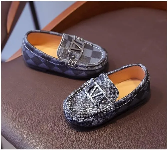 Luxury Kids Italian Loafer Dress Shoes Boys Elegant Shoes