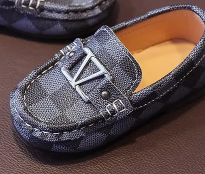 Luxury Kids Italian Loafer Dress Shoes Boys Elegant Shoes