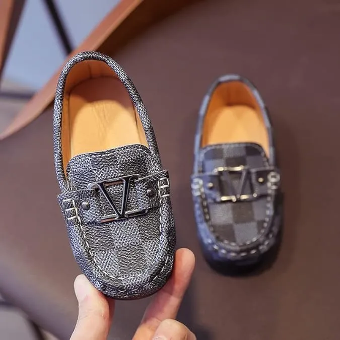 Luxury Kids Italian Loafer Dress Shoes Boys Elegant Shoes