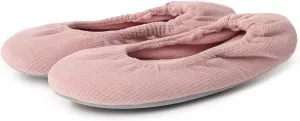 Magtoe Women's Lightweigt Indoor Slippers Memory Foam Portable Home Shoes Soft Foldable Rubber Sole