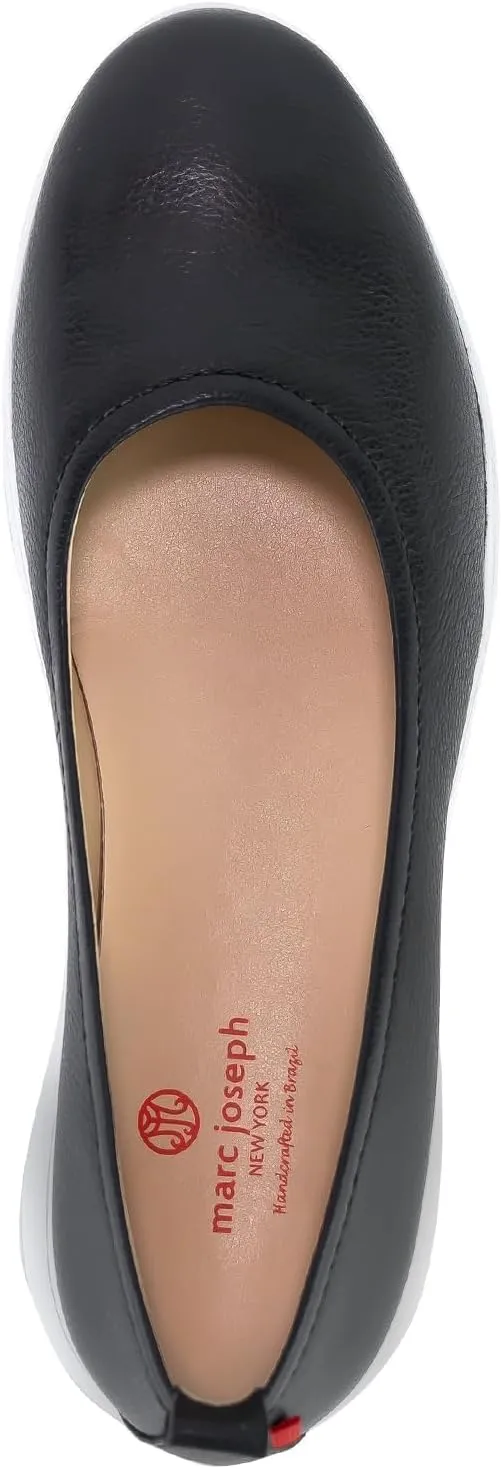 Marc Joseph New York Women's Comfort Slip On Leather Lightweight Loafer Flat