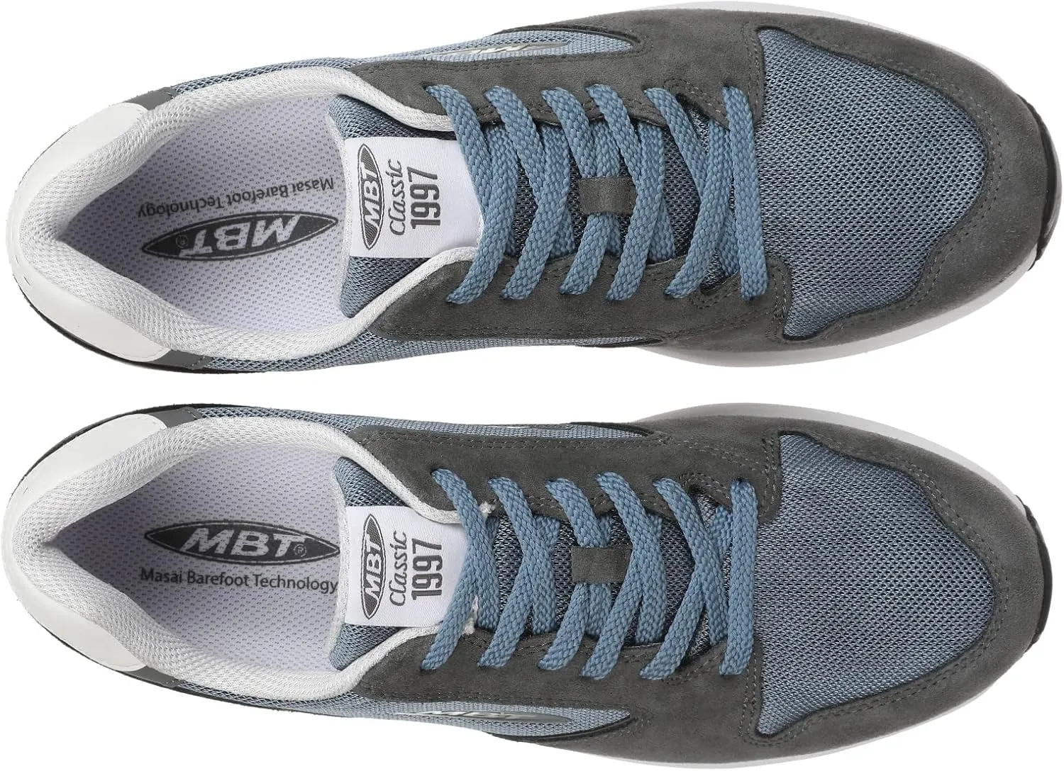 MBT Mens 1997 Classic Leather Textile Trainers