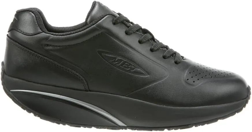 MBT Mens MBT-1997 Synthetic Leather Black Trainers