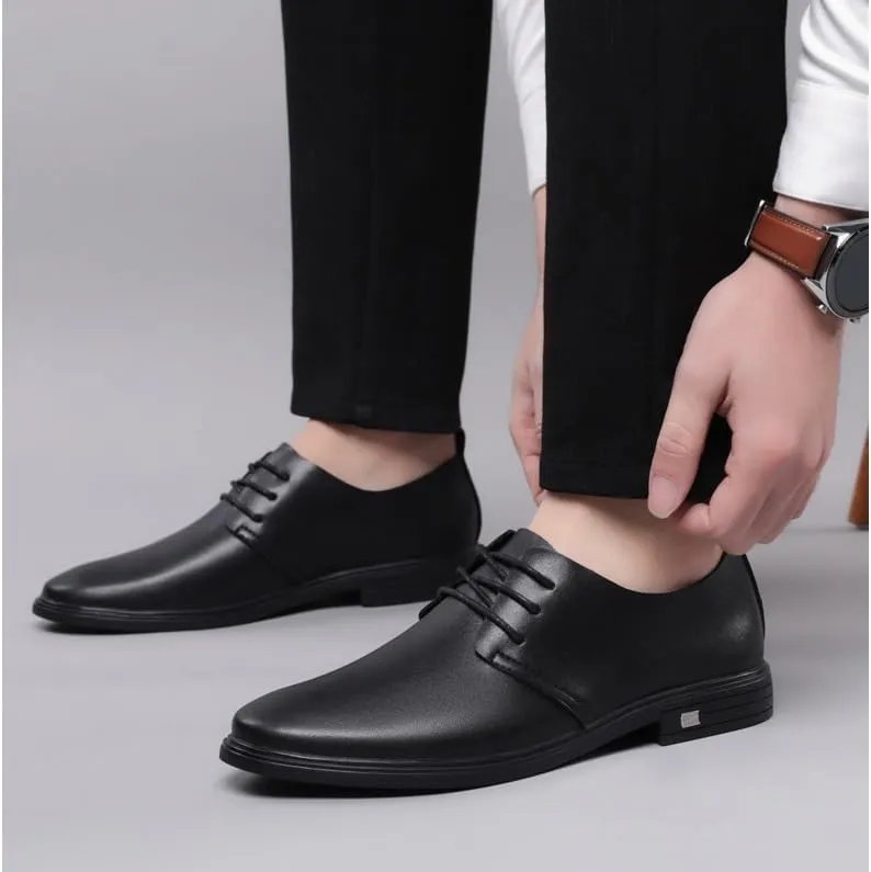 Men's Classic Lace-up Formal Oxfords Shoes Business Dress Shoes Men Pointed Toe Fashion Formal Walking Tuxedo Shoes