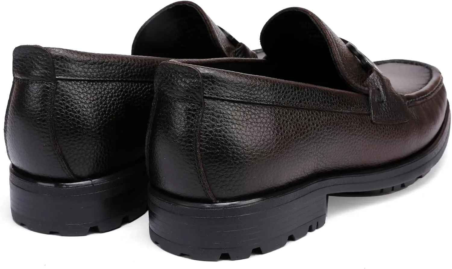 Men's Formal Leather Dress Shoes Business Handmade Buckle Slip On Penny Loafer Wedding Party Shoes for Men