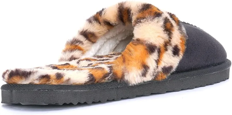 Millffy Nordic Style Faux Fur Trim Rabbit Fur Hair Women's Suede Slippers Memory Foam Comfy Indoor eva Slipper